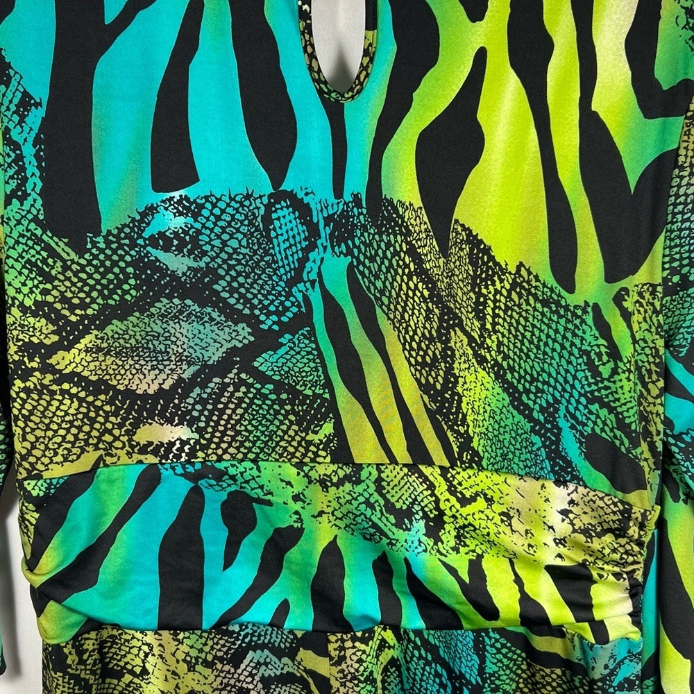 Anthony Studio Multi Reptile Print Maxi Dress Size Medium - Picture 7 of 12
